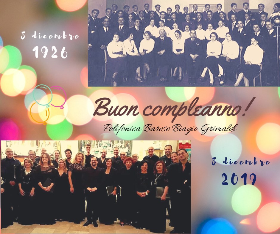 Buon Compleanno 19 Polifonica Barese Biagio Grimaldi